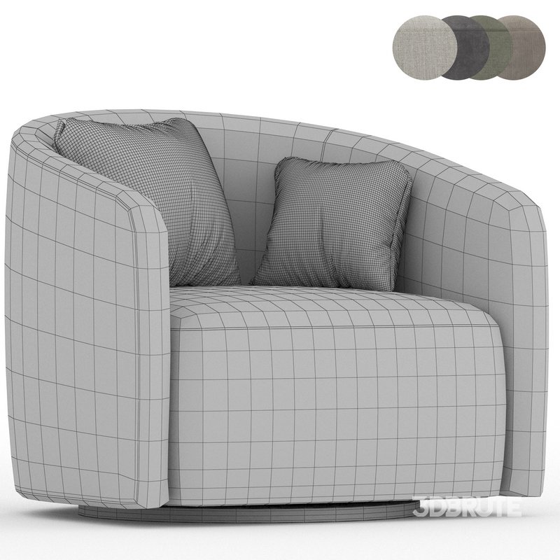 Mila swivel armchair Image 6