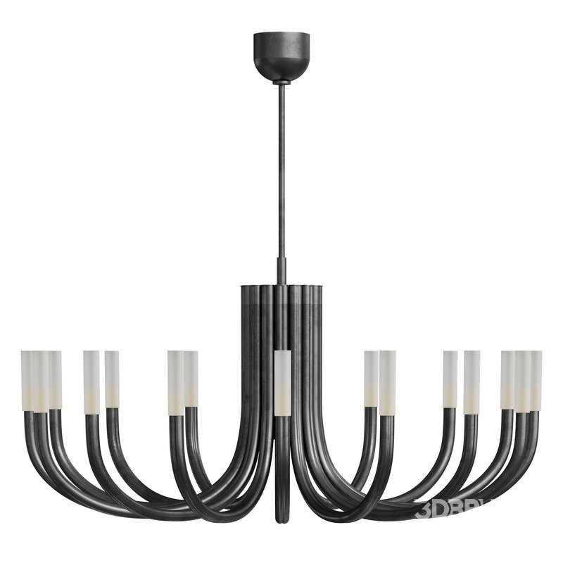 Rousseau Large Oval Chandelier Image 4