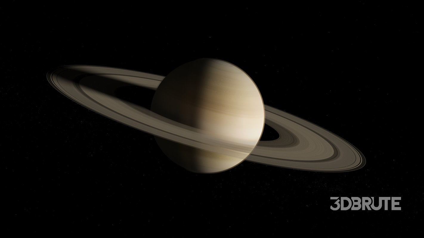 Saturn 3d model Image 1
