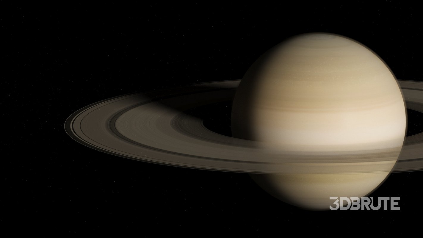 Saturn 3d model Image 4