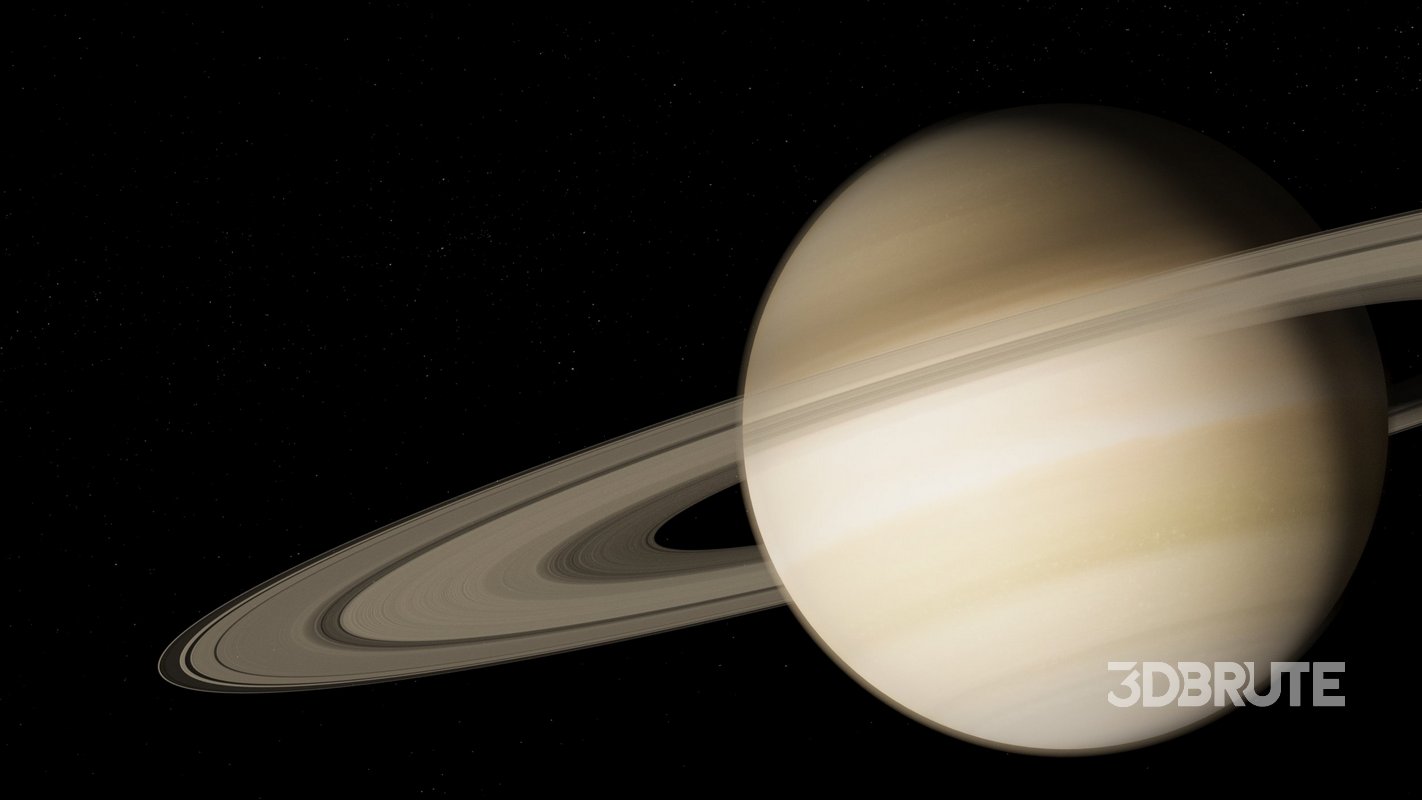 Saturn 3d model Image 6