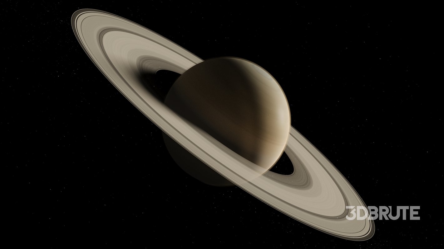 Saturn 3d model Image 7