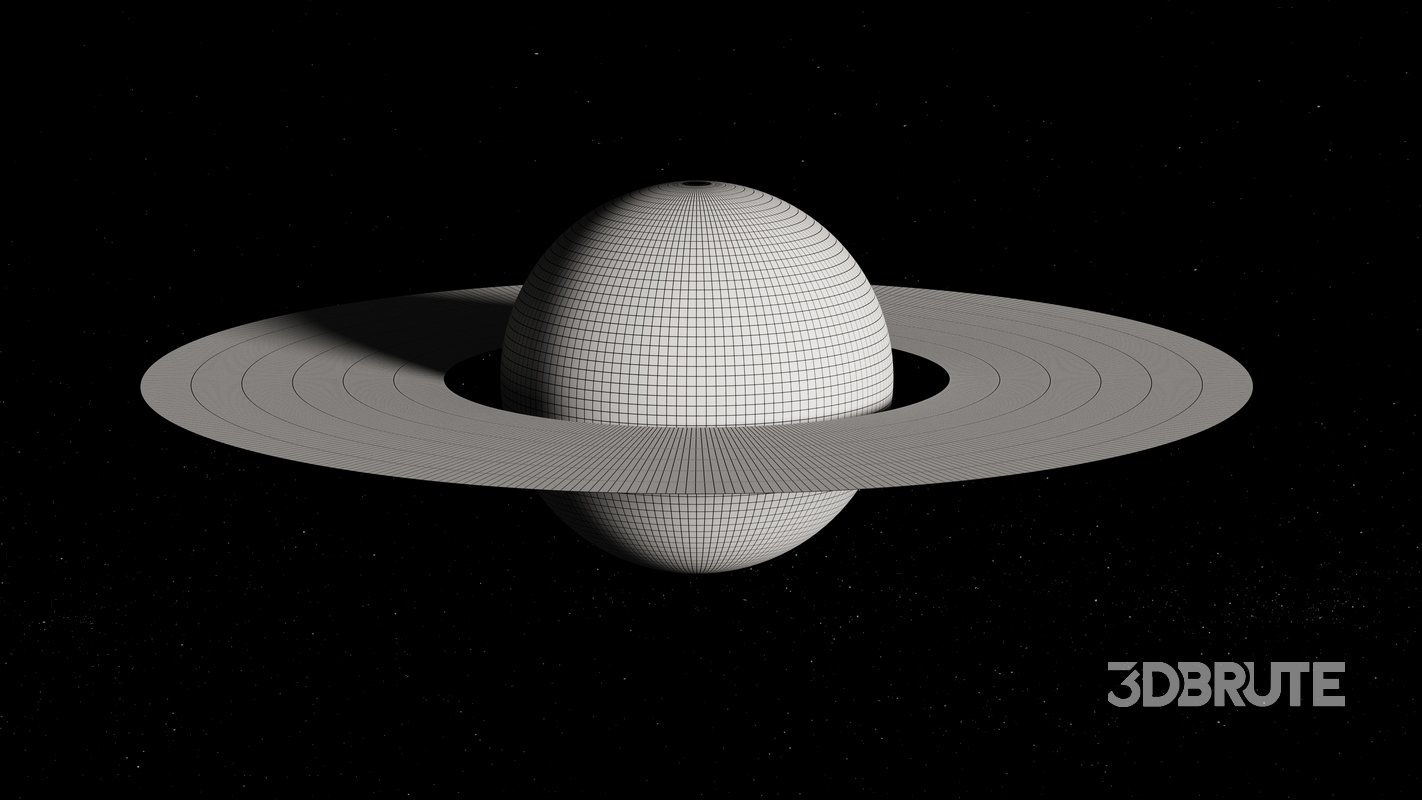 Saturn 3d model Image 9