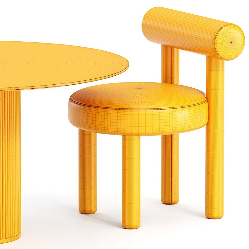 chair gropius and Asplund Palais Royal table Image 3