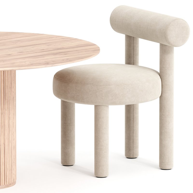 chair gropius and Asplund Palais Royal table Image 2