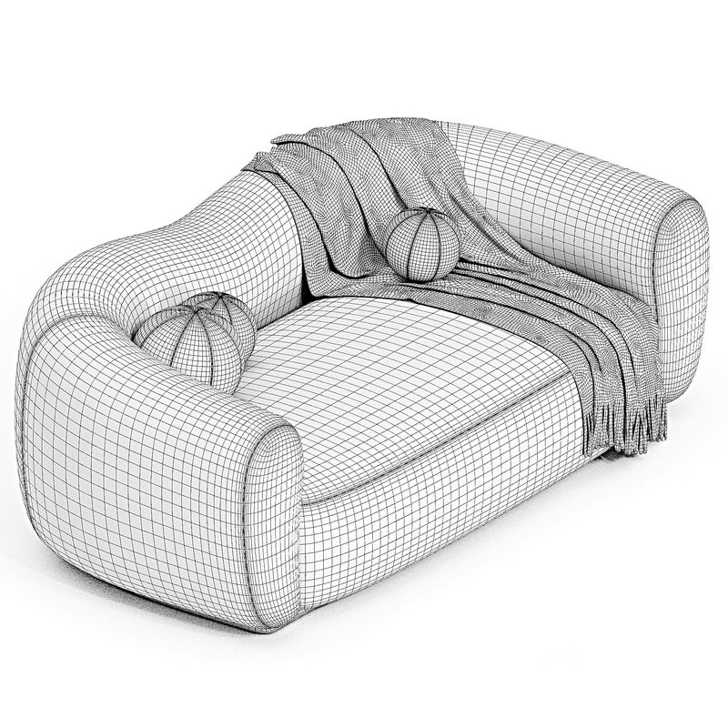 Curved 3 Seater Sofa for Living Room Image 2
