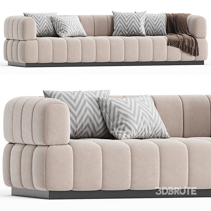 Continental Sofa in Velvet Image 1