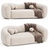 Curved 3 Seater Sofa for Living Room - Thumbnail 1