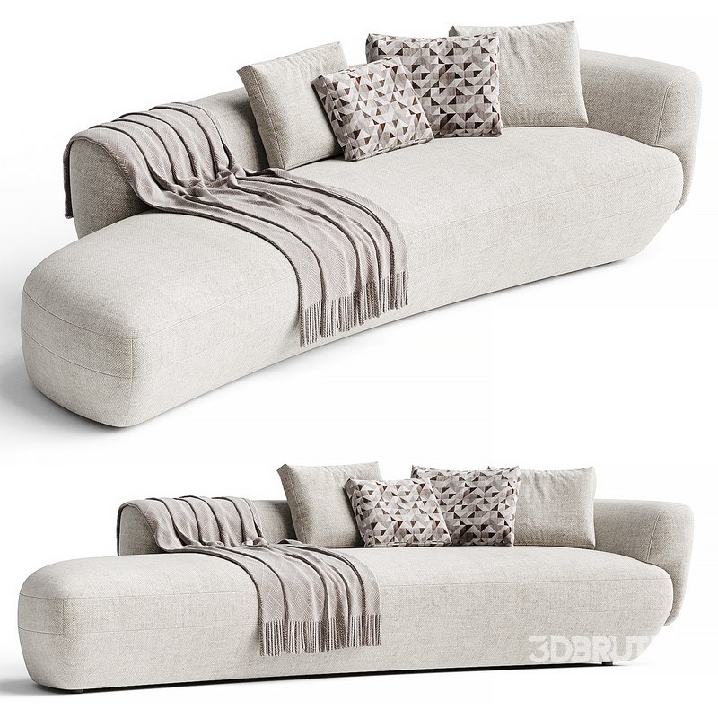 CONFIDENT Curved sofa By Vibieffe Image 1