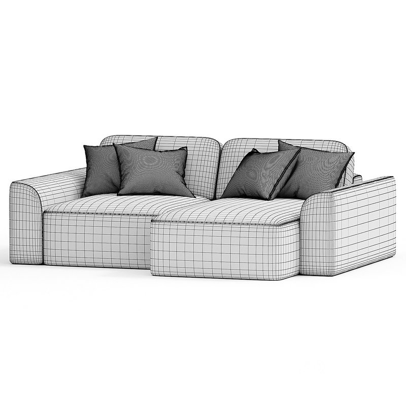 Corner sofa Space 1 Soft Gray Image 3