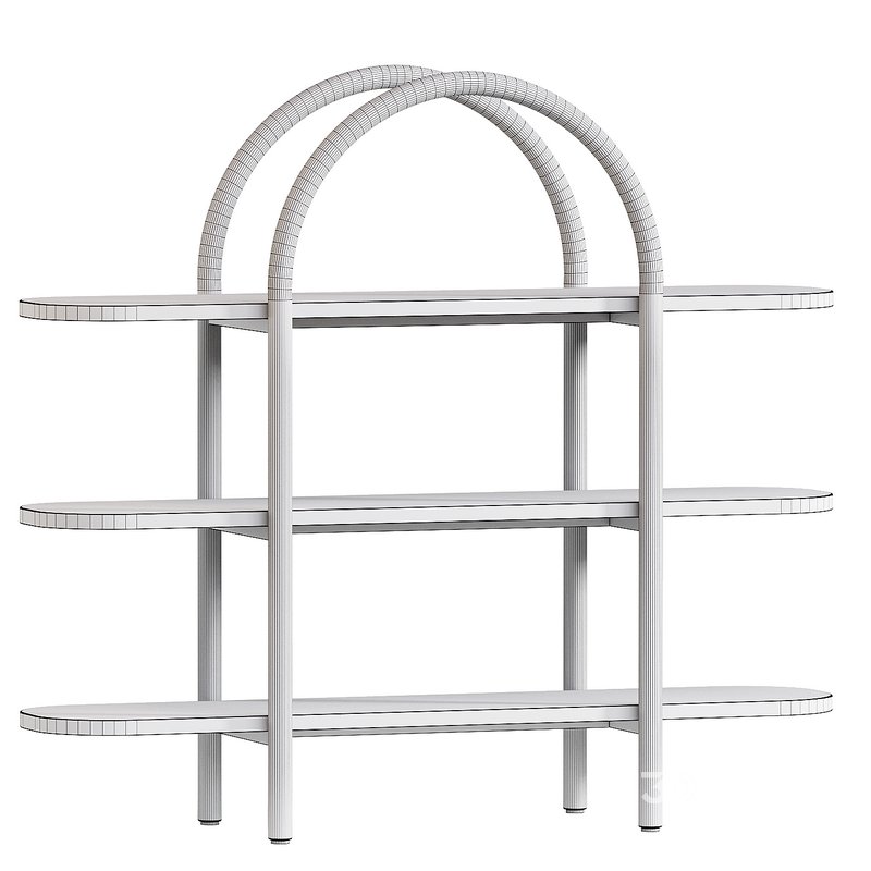 Dolly Natural Wide Bookcase by Crate and Barrel Image 2