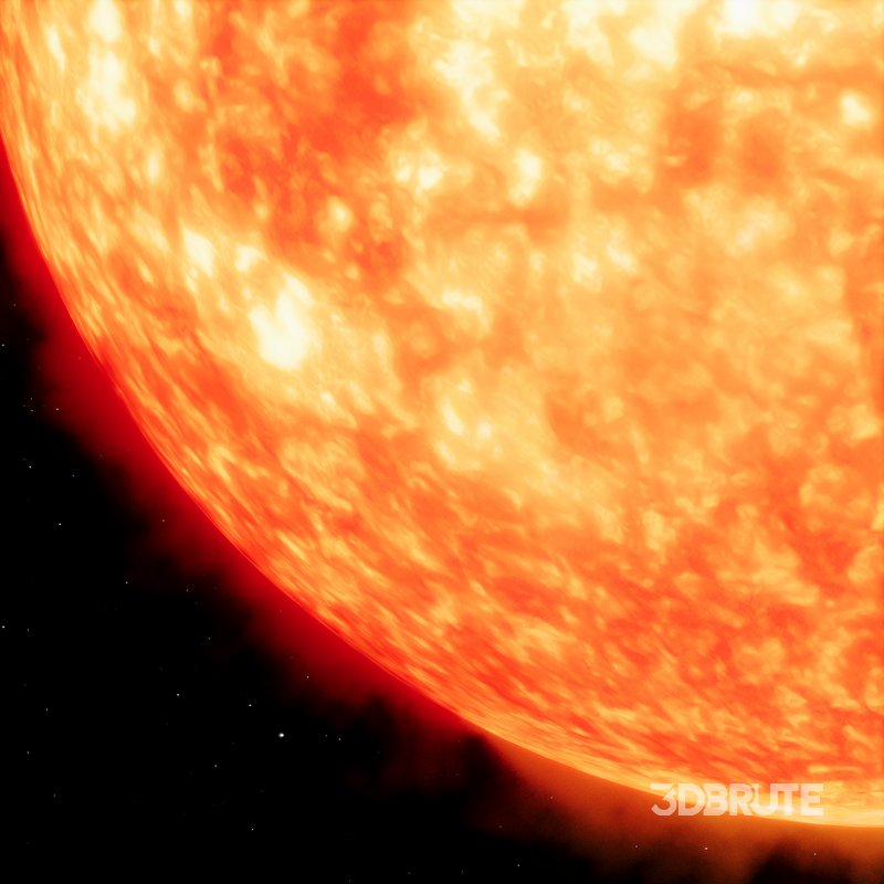 Sun 3d model Image 3