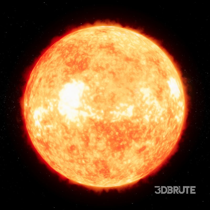 Sun 3d model Image 4