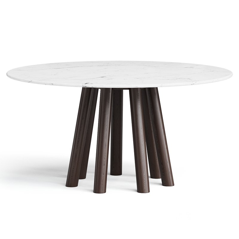 Contemporary Round Dining Table Image 1