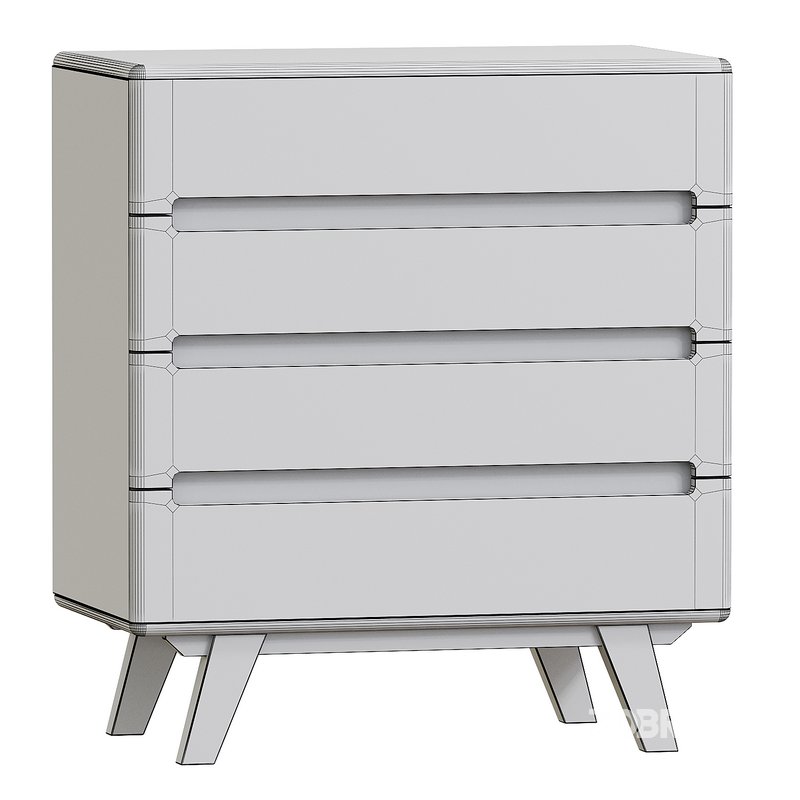 COMODA PARA QUARTO 4 GAVETAS PANTEON Image 2