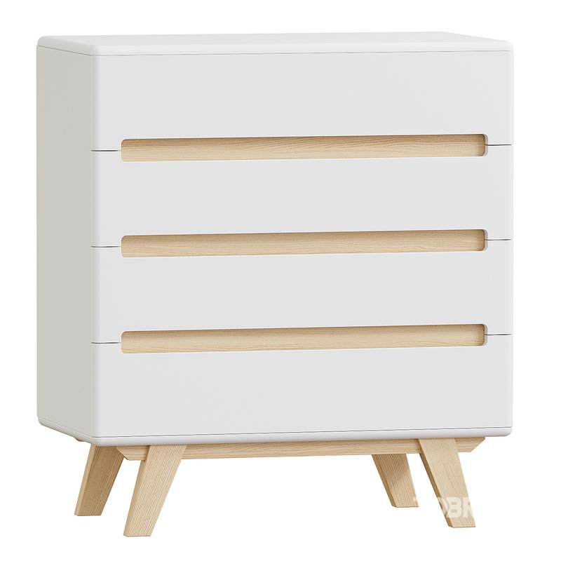 COMODA PARA QUARTO 4 GAVETAS PANTEON Image 3