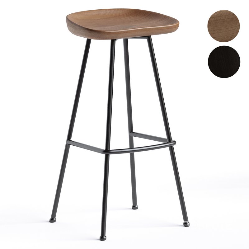 Randle Tractor Bar Stool With Metal Legs Image 3