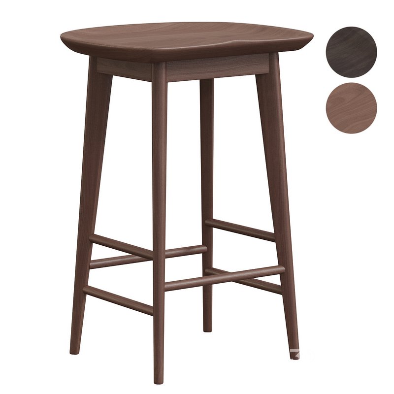 Pedrick Solid Wood Stool Image 3