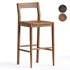 Owing walnut bar stool - Thumbnail 1