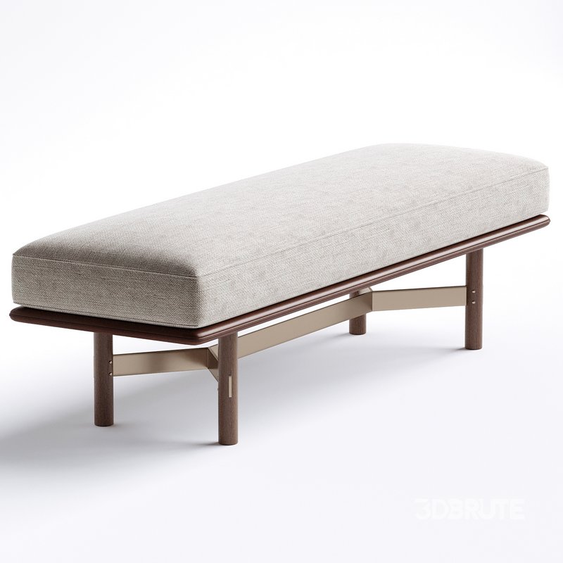 Stilt Contemporary Style Uplostered fabric bench by District Eight Image 2