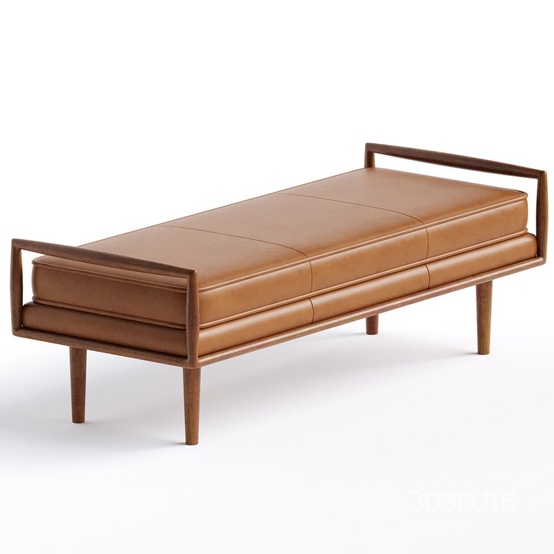 WestElm Nico Leather Bench Image 2