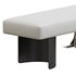 Raelee Metal Legs Bench - Thumbnail 3