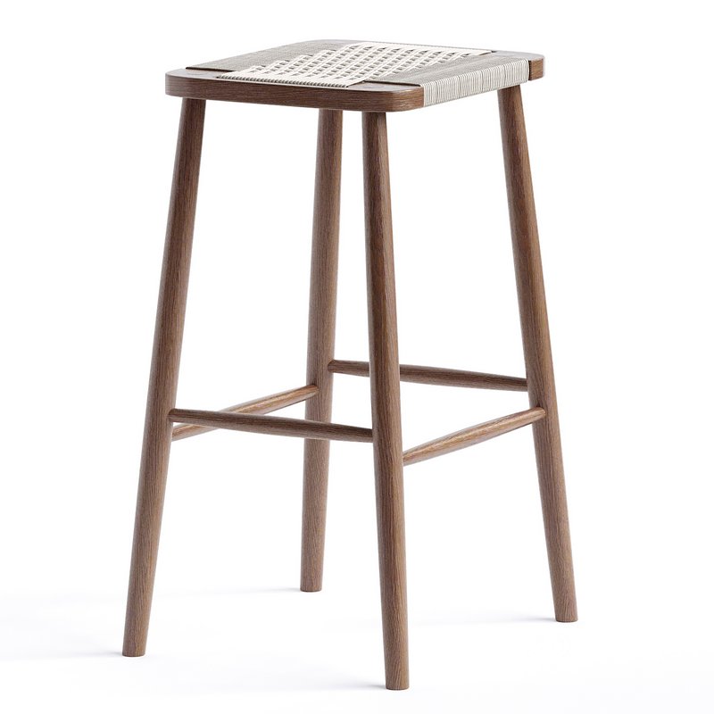 Solid Wood bar stool Image 2