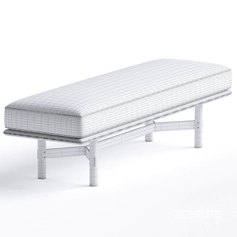 Stilt Contemporary Style Uplostered fabric bench by District Eight Image 3