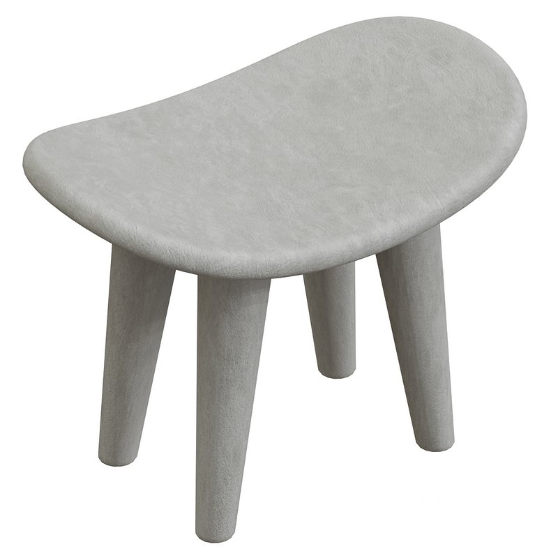 Malcolm Bench Black Concrete Image 1