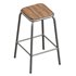 Pedro Bar Stool Raw Varnish Walnut 65cm - Thumbnail 2