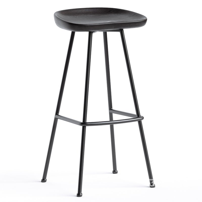 Randle Tractor Bar Stool With Metal Legs Image 2