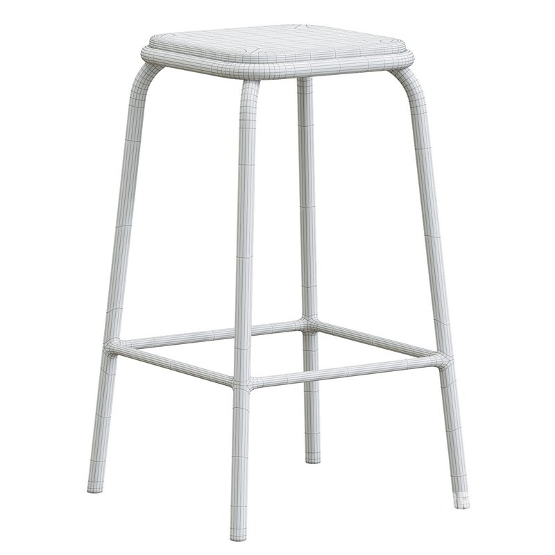 Pedro Bar Stool Raw Varnish Walnut 65cm Image 4