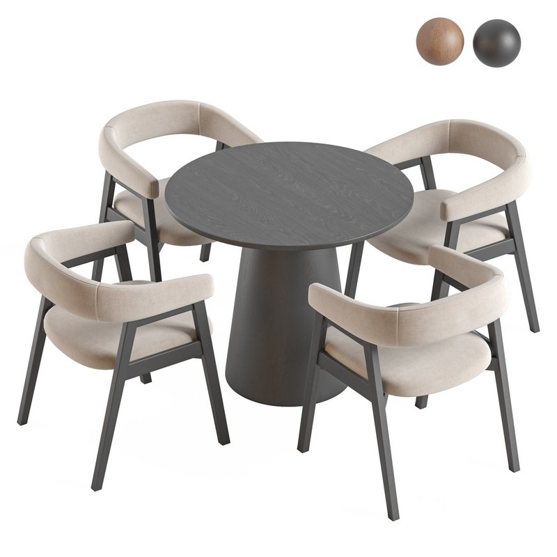 Round Pedestal Dining Table and Darcey Arm Chair by Wayfair Image 4