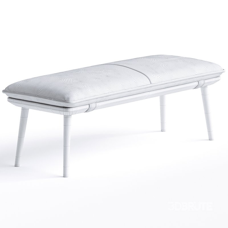 Lowene Genuine Leather Bench Image 4