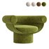Armchair Bowl Wood Optio, Total Fabric Option - Thumbnail 5