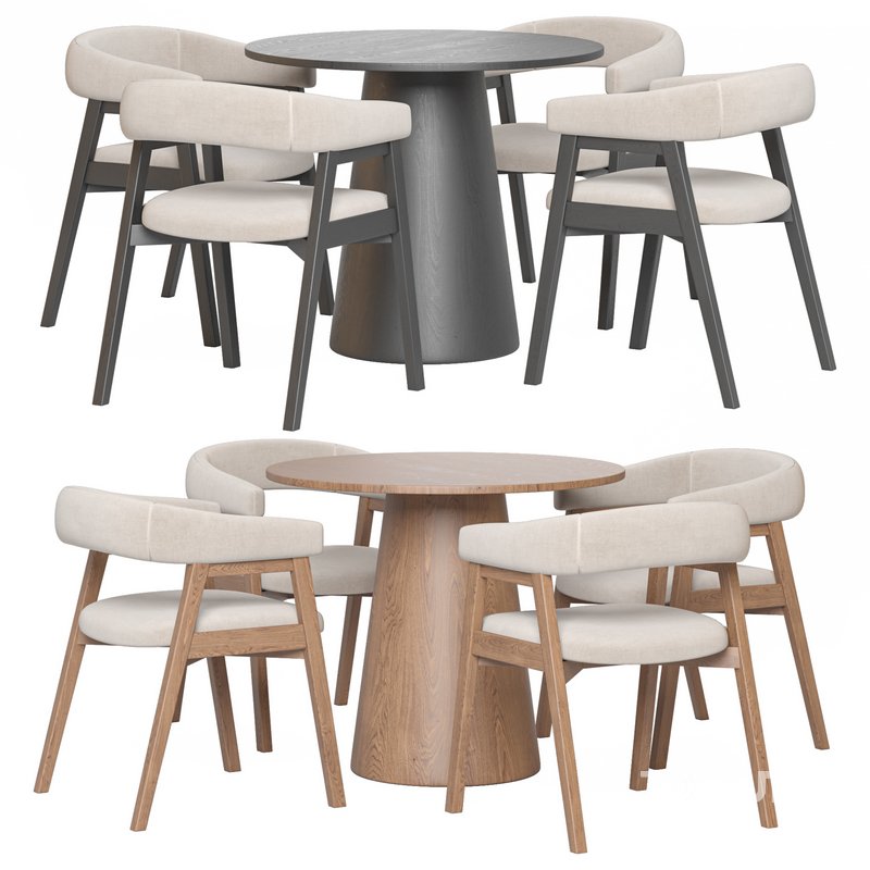 Round Pedestal Dining Table and Darcey Arm Chair by Wayfair Image 5