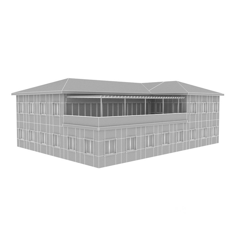 3D Modern Building 2 model Image 5