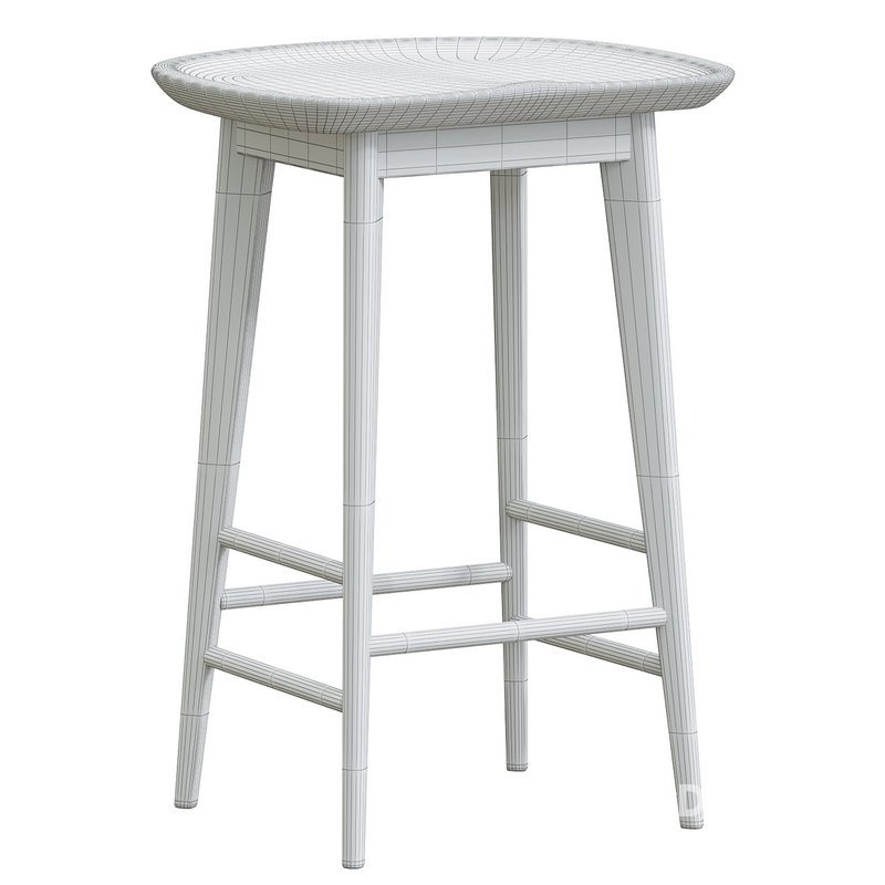 Pedrick Solid Wood Stool Image 6