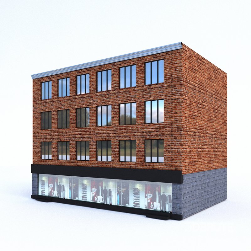 3D Buildings City Set model Image 8