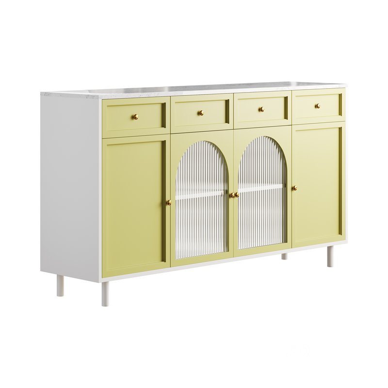 Contemporary Wooden Sideboard Credenza Image 9