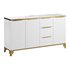 White Sideboard with Tempered Glass - Thumbnail 12