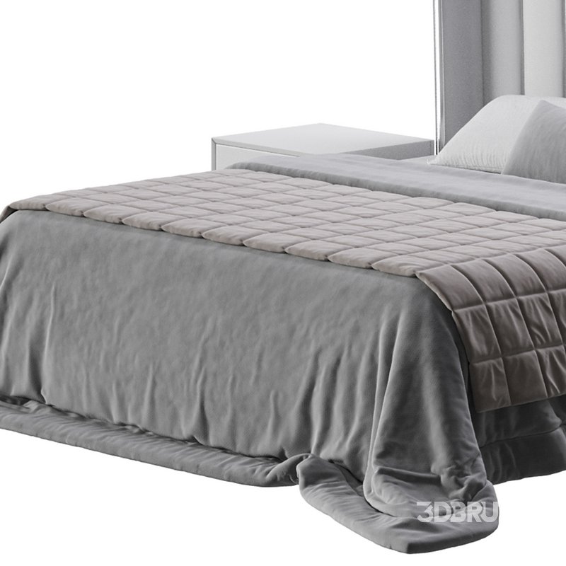 Modern Beige King Size Bed Image 11