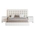 White Upholstered Panel Bed - Thumbnail 10