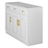Sumptuous White Wood Sideboard Credenza with Drawers - Thumbnail 10