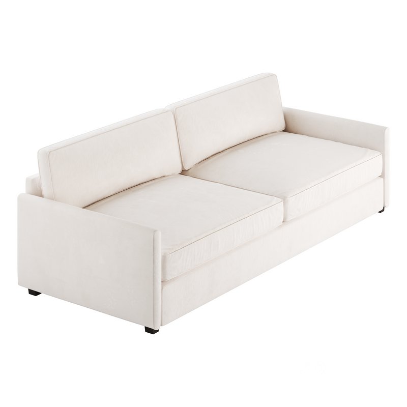 WHITE PERFORMANCE FABRIC SOFA Image 10
