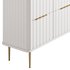 White Bedroom Dresser for Storage in Gold - Thumbnail 9