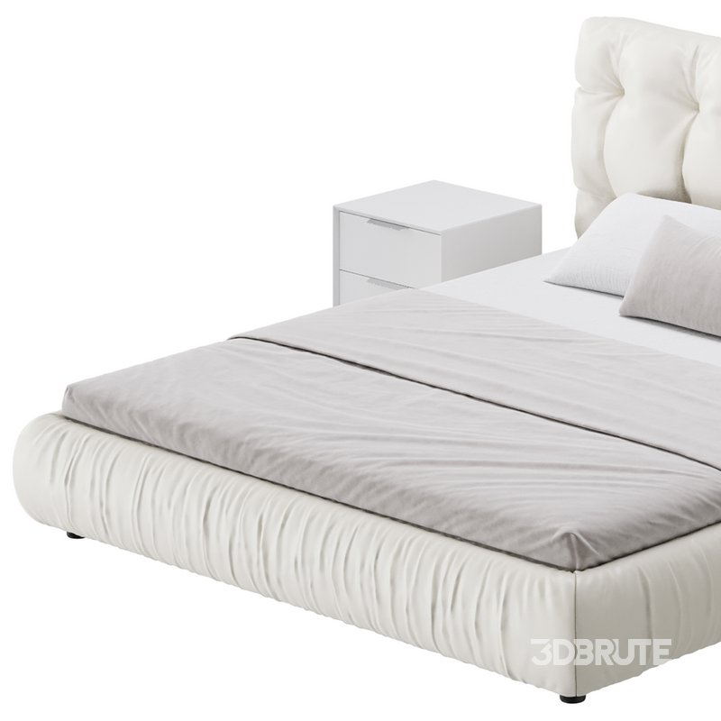 Modern Bed Frame Foam Standard Bed Image 10