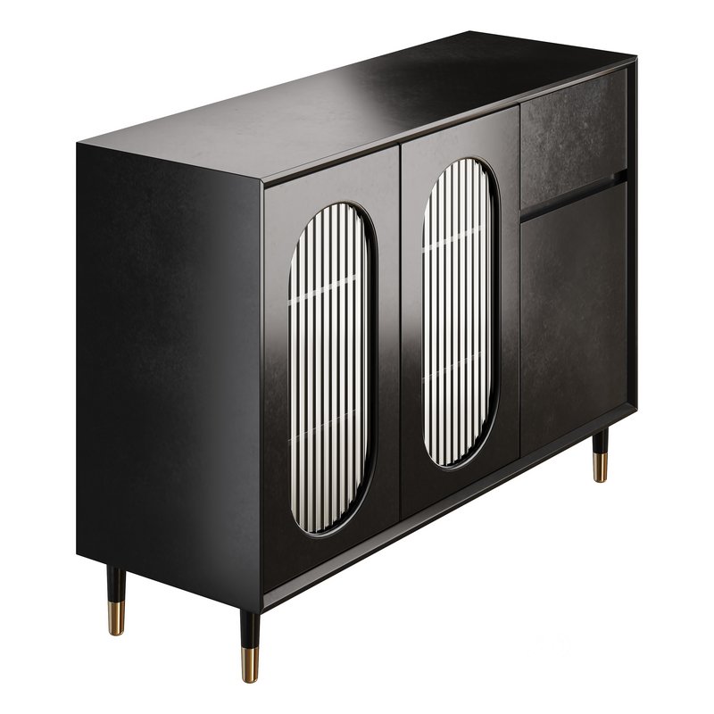 Wood Glam Sideboard Credenza 2 Image 11