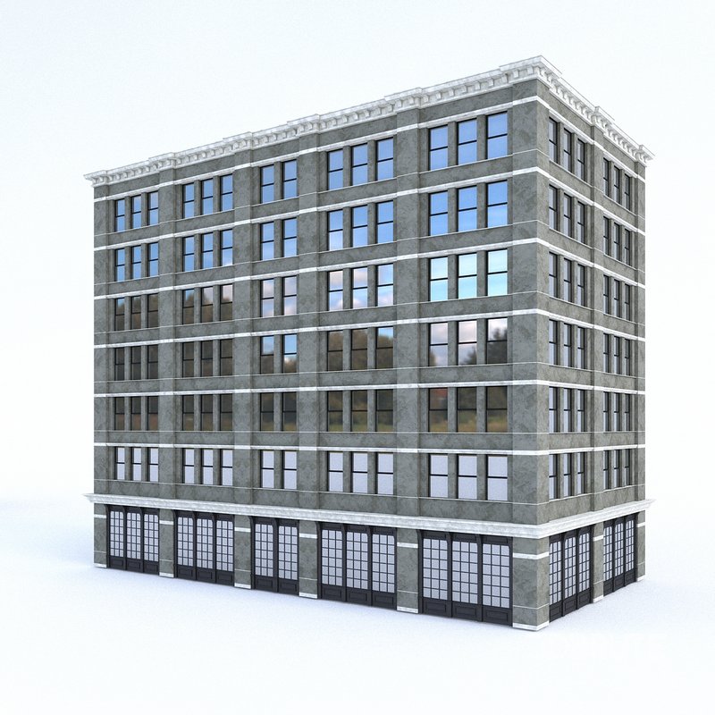 3D Buildings City Set model Image 13