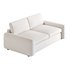 WHITE PERFORMANCE FABRIC APARTMENT SOFA - Thumbnail 9